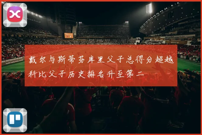 戴尔与斯蒂芬库里父子总得分超越科比父子历史排名升至第二